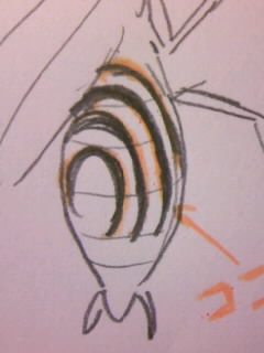 ハリガネムシの模様